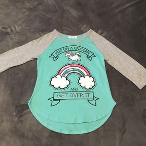 ✨NWOT✨Girls 3/4 Sleeve Top